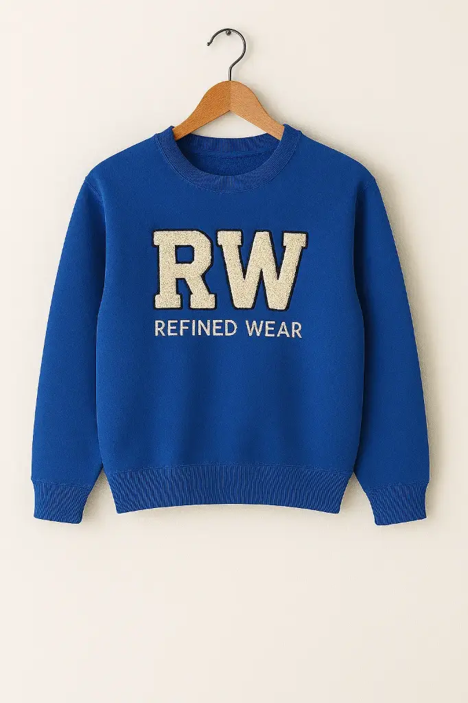 Essential Cotton Sweatshirt (XS, Elite Blue)